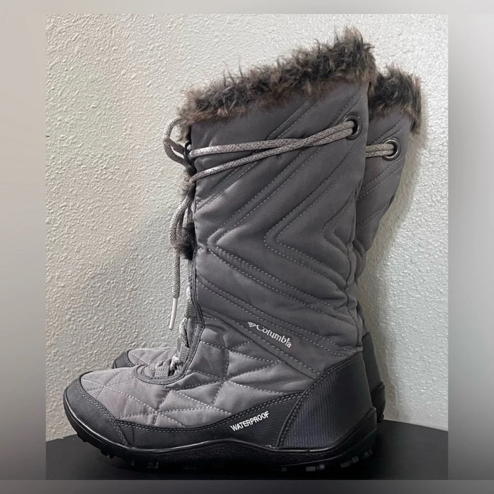 Columbia Minx Mid III Winter Waterproof Fur Snow Boots Ski Snowboard Outdoor